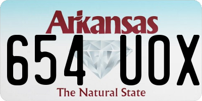 AR license plate 654UOX