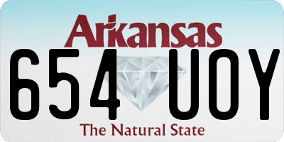 AR license plate 654UOY