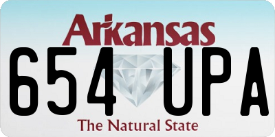AR license plate 654UPA