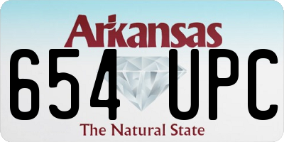 AR license plate 654UPC