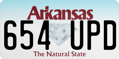 AR license plate 654UPD