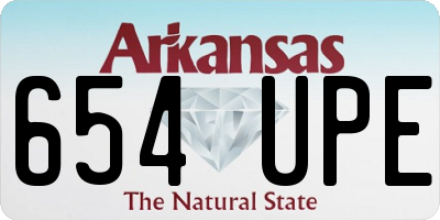 AR license plate 654UPE