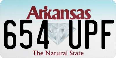 AR license plate 654UPF