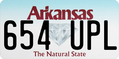 AR license plate 654UPL