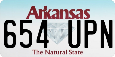 AR license plate 654UPN