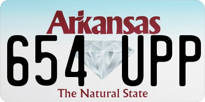 AR license plate 654UPP