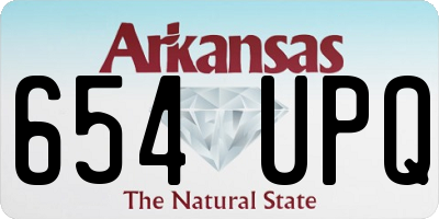 AR license plate 654UPQ