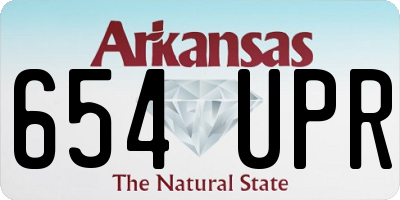 AR license plate 654UPR