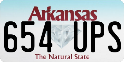 AR license plate 654UPS