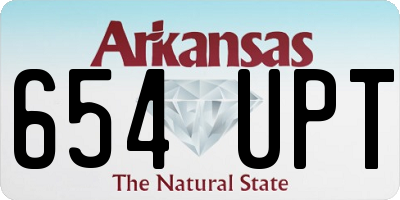 AR license plate 654UPT