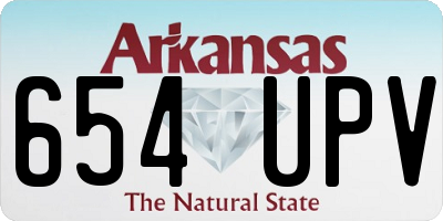 AR license plate 654UPV