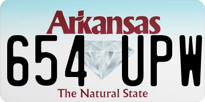 AR license plate 654UPW