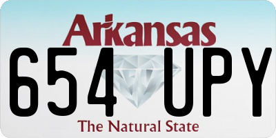 AR license plate 654UPY
