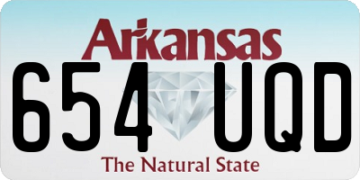 AR license plate 654UQD
