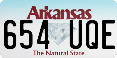 AR license plate 654UQE