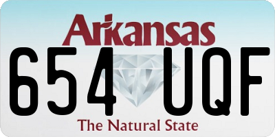 AR license plate 654UQF