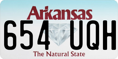 AR license plate 654UQH