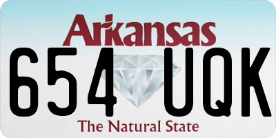AR license plate 654UQK