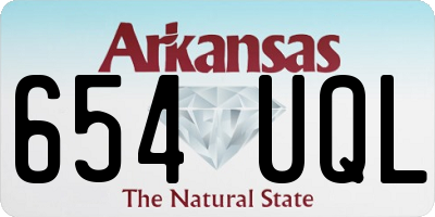 AR license plate 654UQL