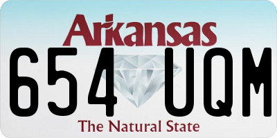 AR license plate 654UQM