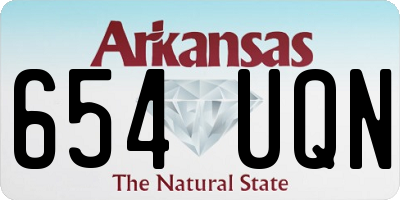 AR license plate 654UQN