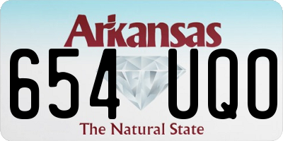 AR license plate 654UQO