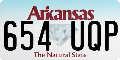 AR license plate 654UQP