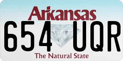 AR license plate 654UQR