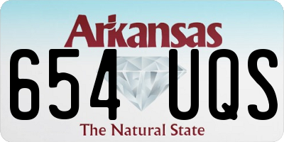 AR license plate 654UQS
