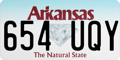 AR license plate 654UQY