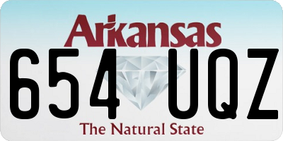 AR license plate 654UQZ
