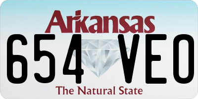 AR license plate 654VEO