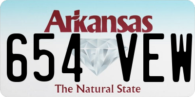 AR license plate 654VEW