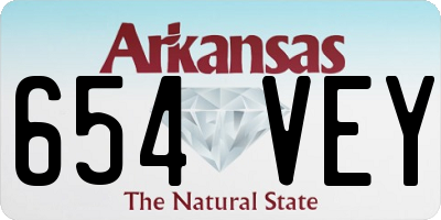 AR license plate 654VEY