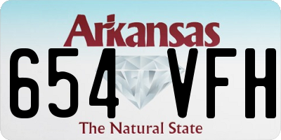 AR license plate 654VFH