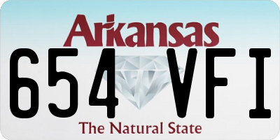 AR license plate 654VFI