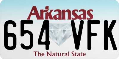 AR license plate 654VFK