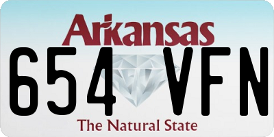 AR license plate 654VFN