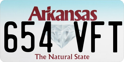 AR license plate 654VFT