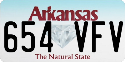 AR license plate 654VFV
