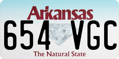 AR license plate 654VGC
