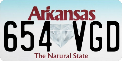 AR license plate 654VGD