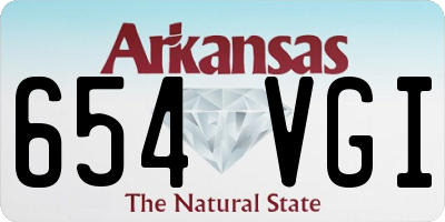 AR license plate 654VGI