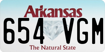AR license plate 654VGM