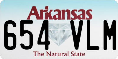AR license plate 654VLM