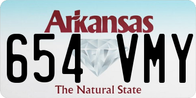AR license plate 654VMY