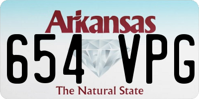 AR license plate 654VPG