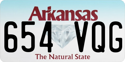 AR license plate 654VQG