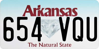 AR license plate 654VQU