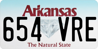 AR license plate 654VRE